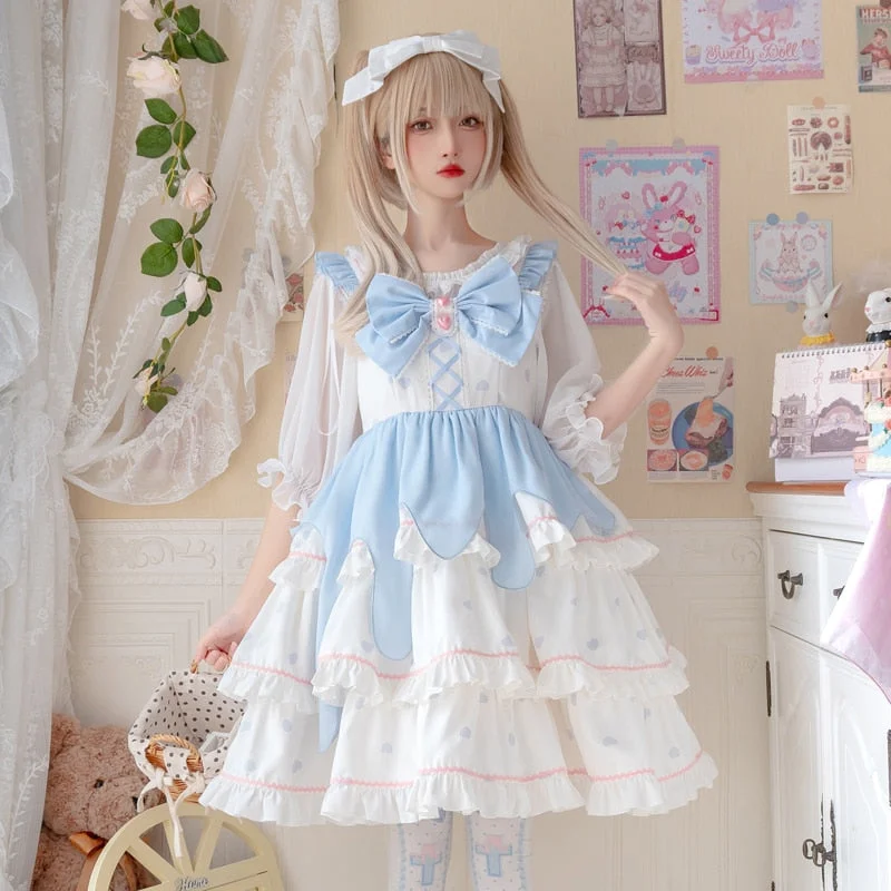 Women's Clothes And Apparel Drippy Polkadot Dress
