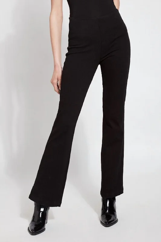 Women's Plus-Size Clothes Effortless Comfort Baby Bootcut Denim In Black