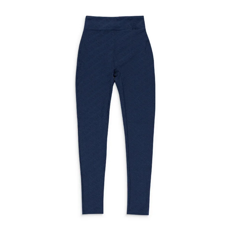 Vintage-Inspired Garments Best Deals Of The Season FF TECHNICAL MESH BLUE LEGGINGS