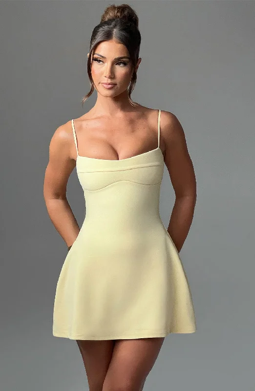 Women's Formal Apparel The Good Stuff Dakota Mini Dress - Lemon