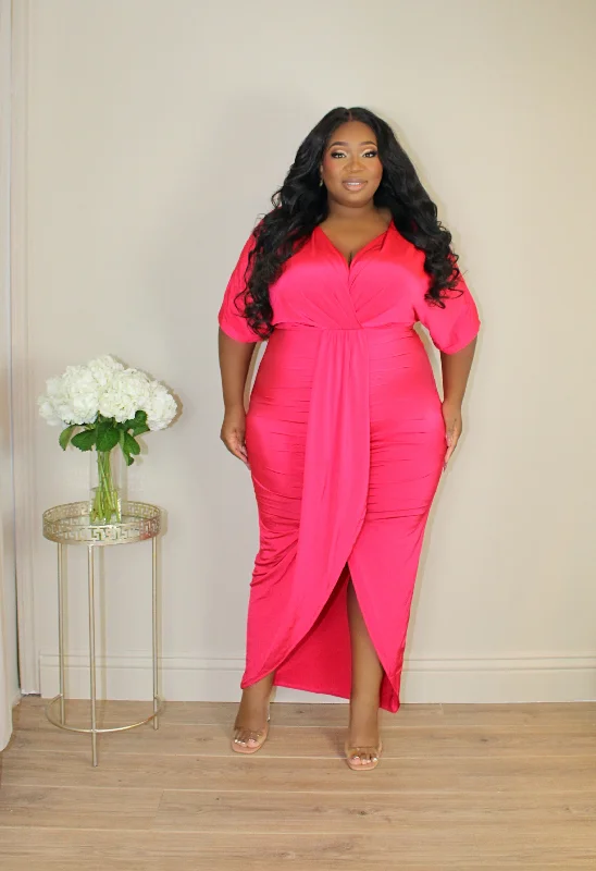 Women's Elegant Clothing Sets The Good Stuff Date Night Maxi Dress | Pink Cherry