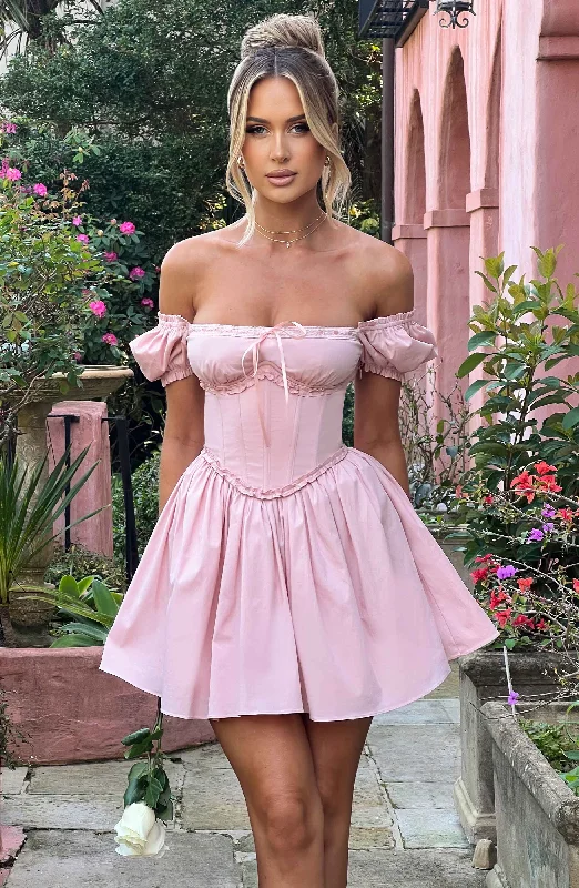 Women's Travel Apparel Trendy Fashion Sale Penelope Mini Dress - Blush
