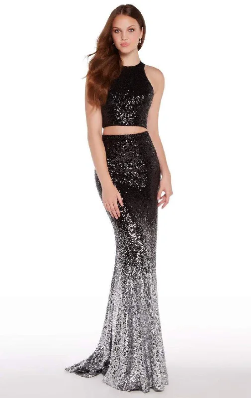 Modern Women's Outfit Sale Event, Prices Rock Alyce Paris - Sleeveless Embellished Ombre Evening Dress 60031SC