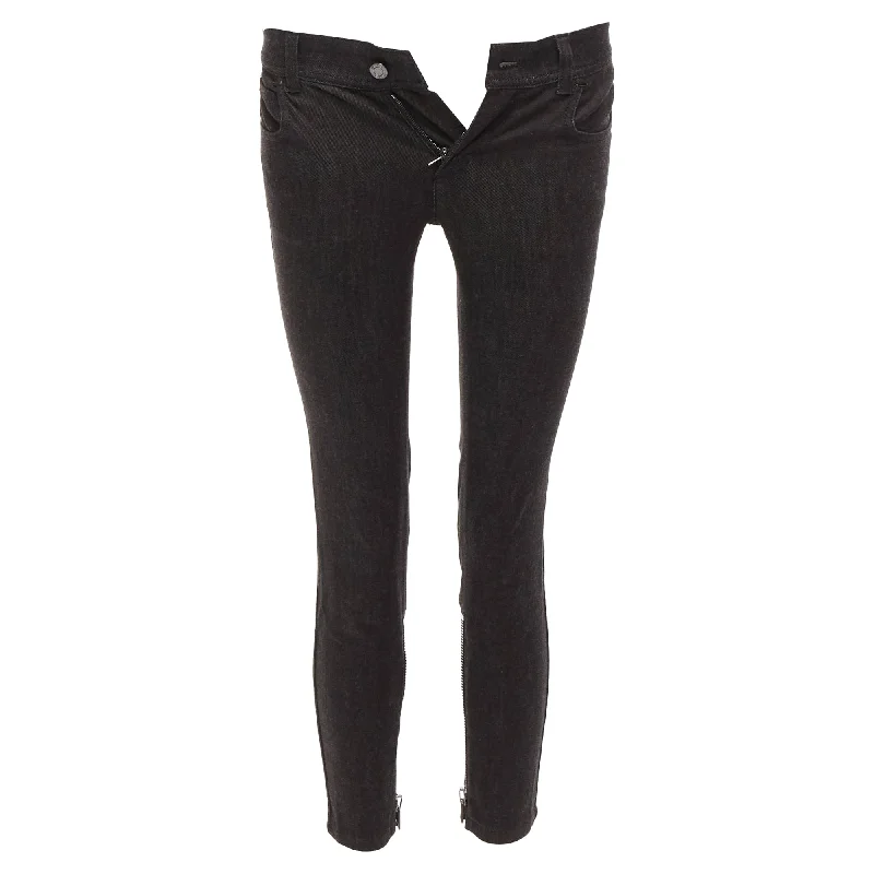 Women's Holiday Attire Mother's Day Special Tom Ford Cotton Blend Silver Staple Embellished Skinny Jeans Women's Holiday Attire Mother's Day Special Tom Ford Cotton Blend Silver Staple Embellished Skinny Jeans