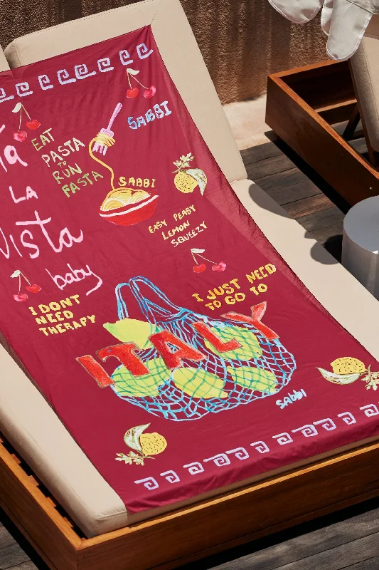 Charming Women's Holiday Apparel Summer Splash Sale Sabbi Thats A Wrap Sarong - Eat The Pasta Charming Women's Holiday Apparel Summer Splash Sale Sabbi Thats A Wrap Sarong - Eat The Pasta