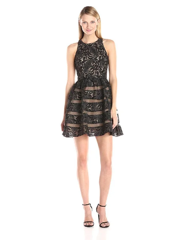 Stylish Women's Garments For Holidays Parisian Effortless Chic Style Aidan Mattox - 151A98650SC Sleeveless Fit and Flare Cocktail Dress
