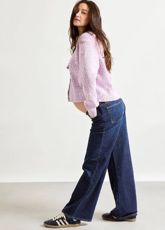 Women's Vacation Garments Fashionista Favorites The Relaxed Wide Leg Maternity Jean