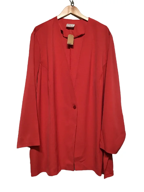 Women's Evening Attire Relaxed Style Women’s Red Jacket (XL)