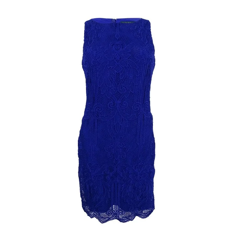 Women's Resort Attire Trend Setting Wardrobe Lauren by Ralph Lauren Women's Lace Sleeveless Sheath Dress