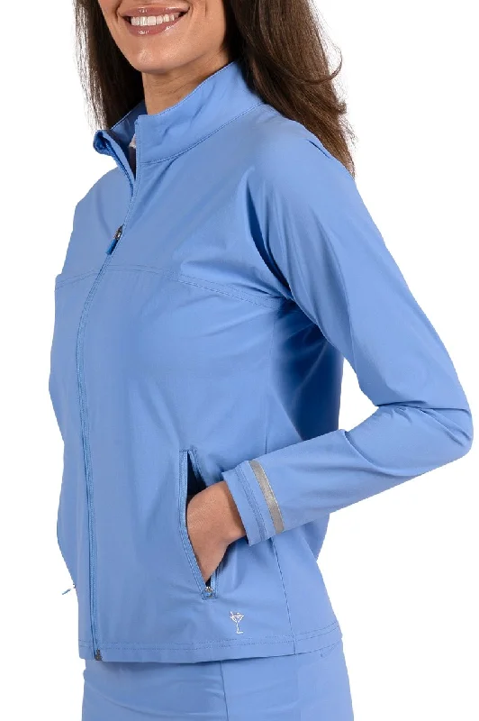 Women's Clothes And Garments Romantic Detailing Zoo Blue Be An Athlete Jacket
