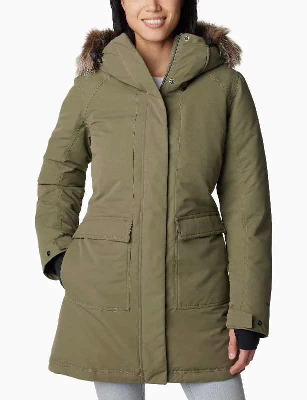 Women's Activewear Outfit Don't Miss Out Little Si II Waterproof Parka - Stone Green Women's Activewear Outfit Don't Miss Out Little Si II Waterproof Parka - Stone Green
