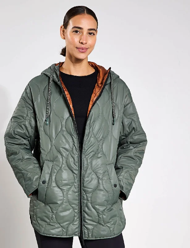 Women's Chic Outerwear Outfit Insane Discount Onslaught Ashley Jacket - Hunter/Gingerbread Women's Chic Outerwear Outfit Insane Discount Onslaught Ashley Jacket - Hunter/Gingerbread