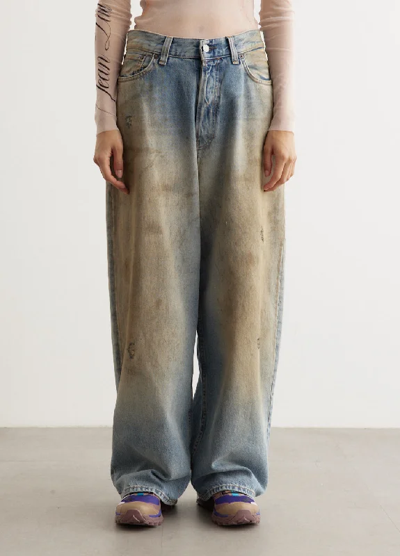 Women's Vintage-Inspired Outfit Holiday Sale 2023F Penicillin Baggy Jeans