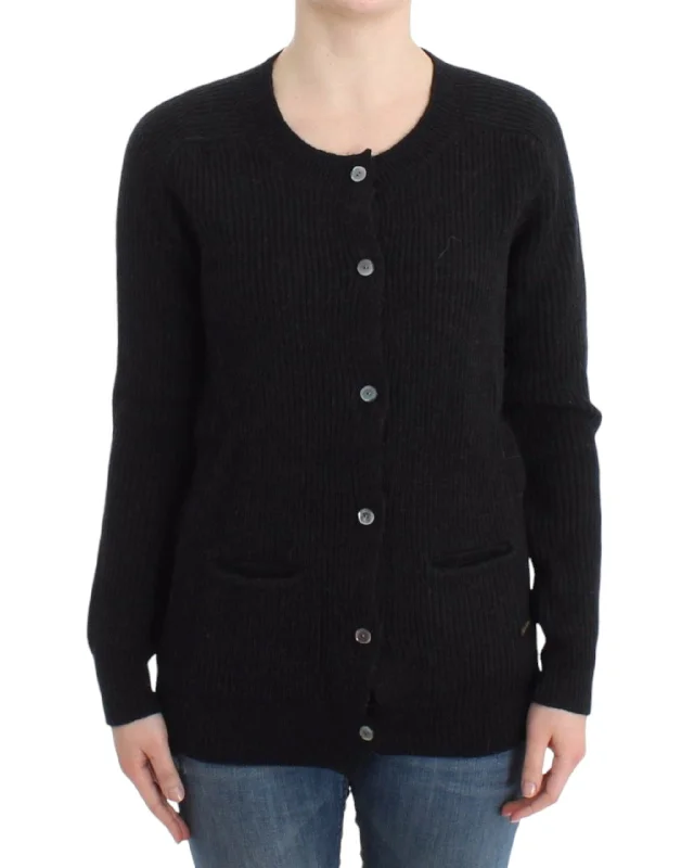 Women's Comfortable Lounge Attire Update With Cottagecore Styles John Galliano Chic clear Back Woolen Women's Cardigan
