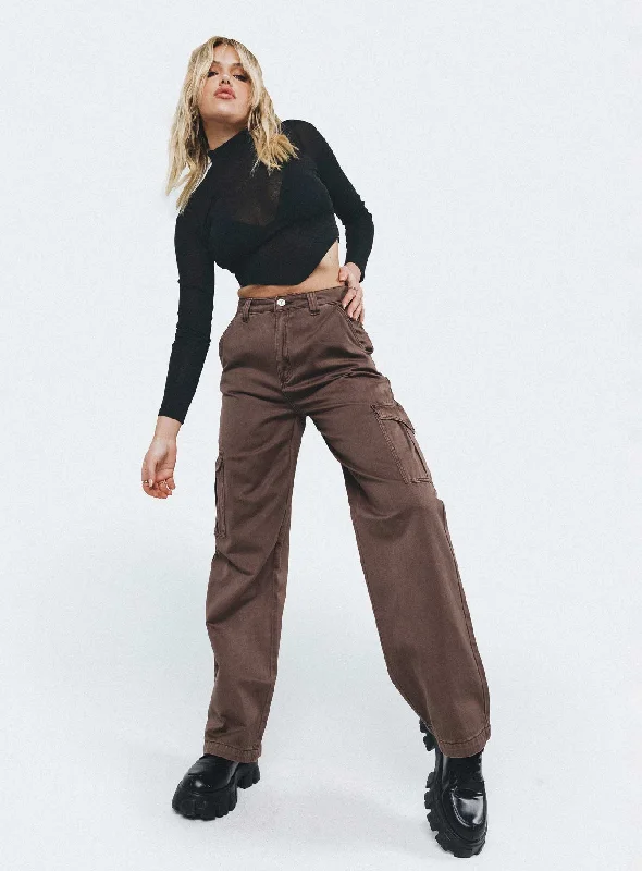 Women's Tops And Clothing Style Beyond Borders Abrand 94 High & Wide Cargo Cocoa
