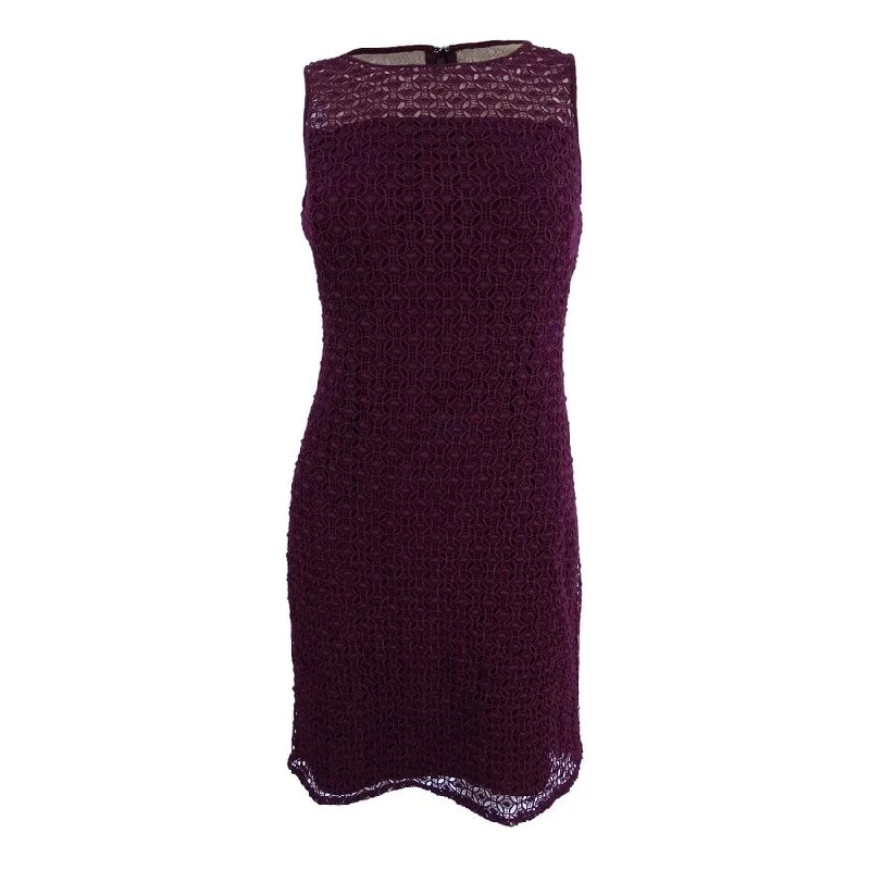 Comfortable Women's Clothes Style Upgrade Lauren by Ralph Lauren Women's Geometric-Lace Sleeveless Dress