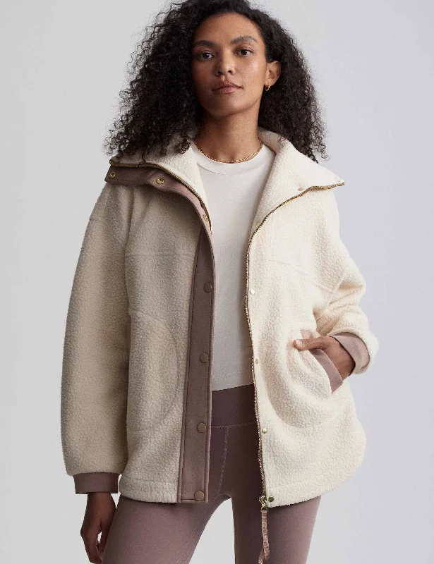 Formal Outfit For Women Attire Sale Tatton Fleece Jacket - Cool Sand