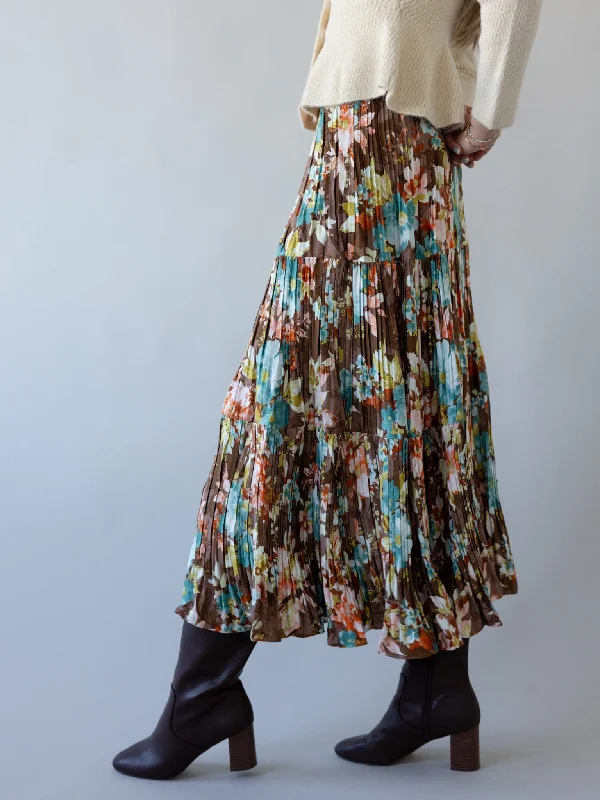 Women's Elegant Evening Attire Ride The Style Wave Bella Pleat Skirt