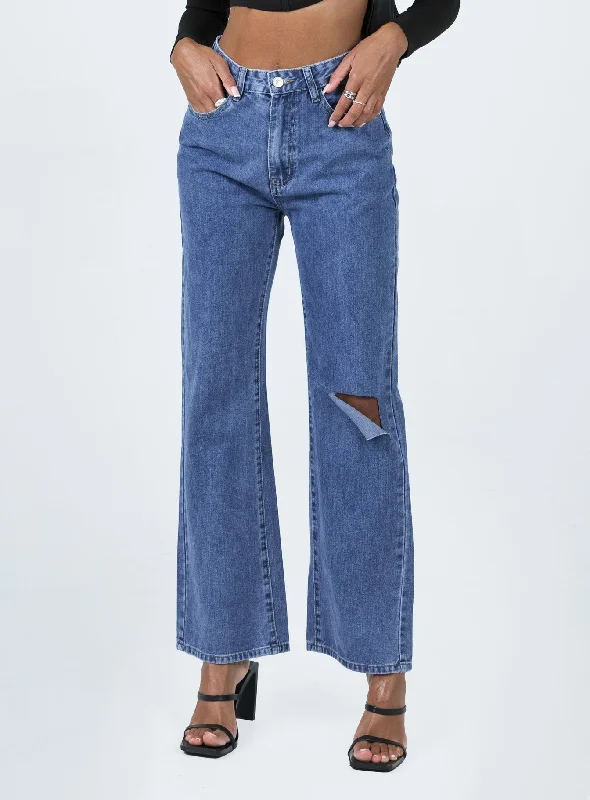 Affordable Women's Garments Elevate Your Wardrobe Sevina Wide Leg Denim Jeans Dark Wash
