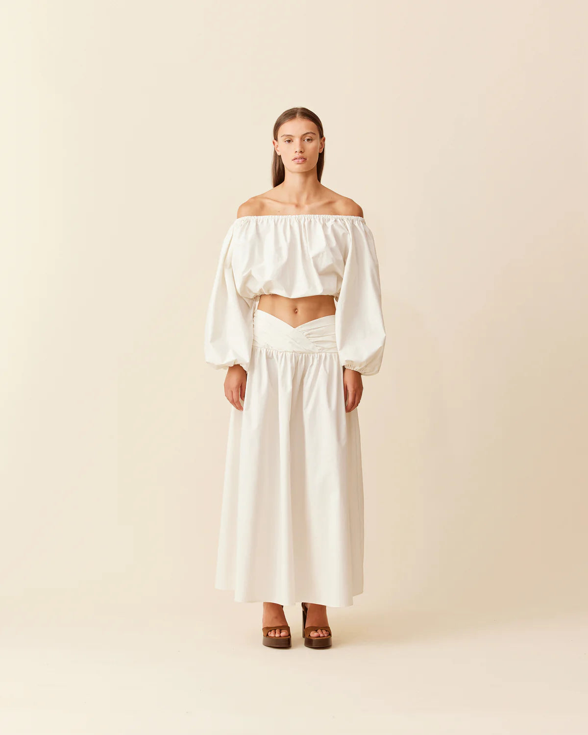 Sustainable Women's Apparel Wardrobe Essentials Ruby Jessa Skirt - Tofu