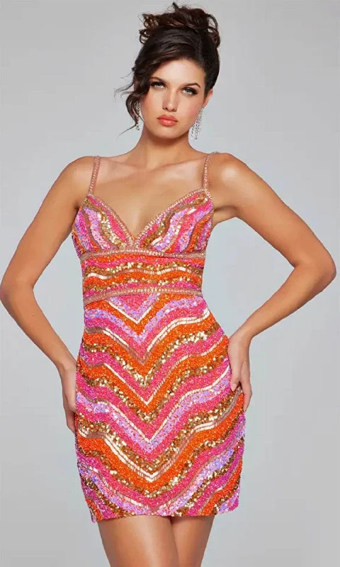 Women's Transitional Attire Refined Simplicity Jovani 39903 - Sleeveless Embellished Cocktail Dress