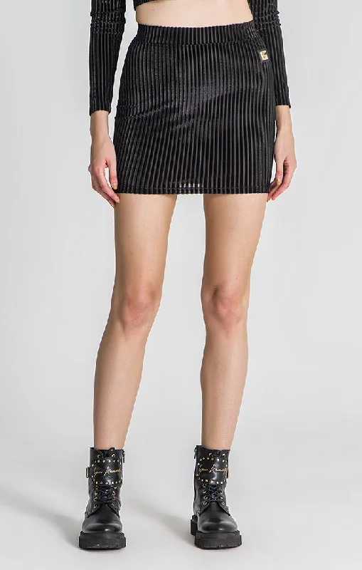 Women's Resort Attire Versatile Style Wardrobe Black Destiny Skirt