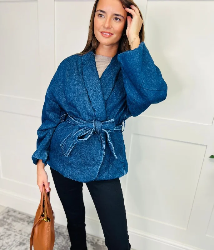 Women's Transitional Clothes Fashion Forward Outfits Quilted Sally Kimono Jacket