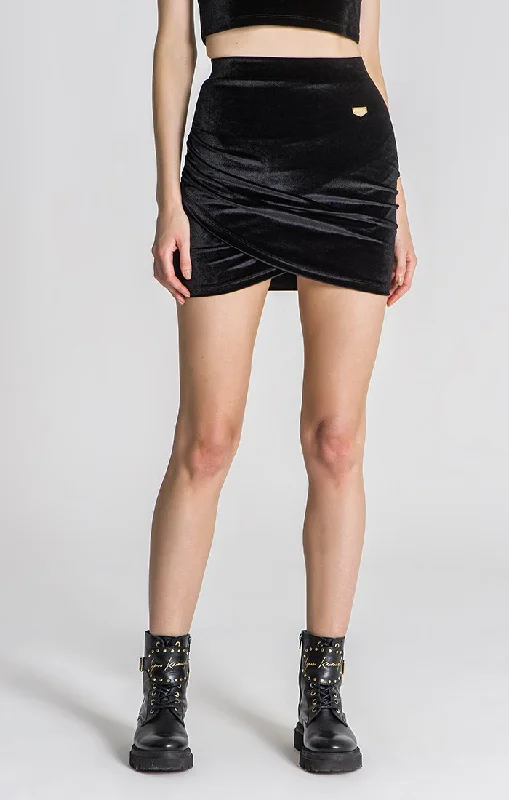 Women's Office Attire New Season Fashion Preview Black Power Asymmetric Skirt