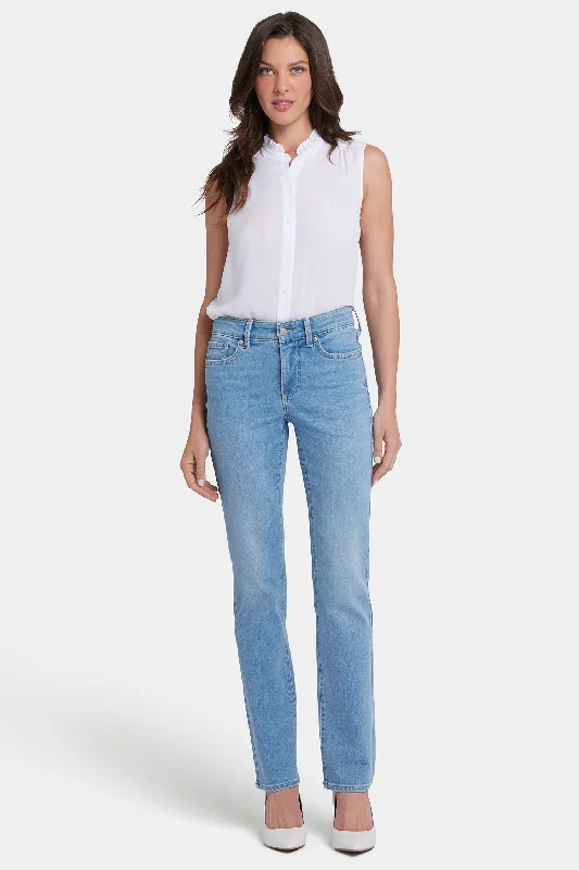 Women's Fashion-Forward Apparel High End Designer Brands Discount Marilyn Straight Jeans In Long Inseam - Salamanca Sun Women's Fashion-Forward Apparel High End Designer Brands Discount Marilyn Straight Jeans In Long Inseam - Salamanca Sun