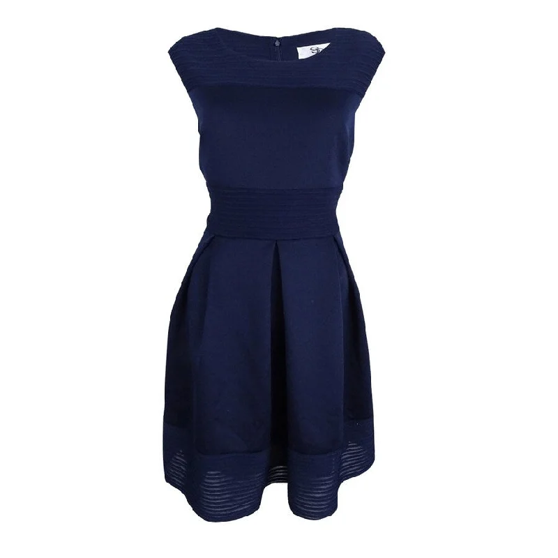 Women's High-Fashion Attire Unleash Your Trend Driven Style SD Collection Women's Sleeveless Cocktail Dress (8, Navy)