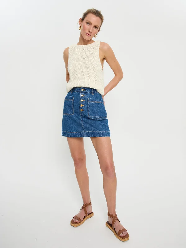 Comfortable Women's Attire Trendy Pulse Cameron Denim Mini Skirt