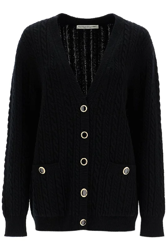Women's Vacation Garments First Order Discount Alessandra Rich Women's Oversized Wool Cardigan Women's Vacation Garments First Order Discount Alessandra Rich Women's Oversized Wool Cardigan