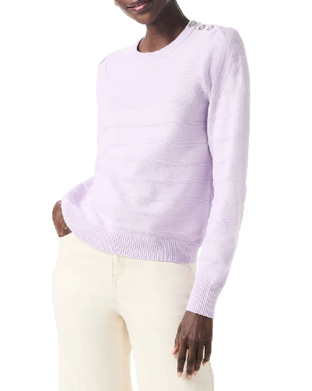 Women's Formal Event Attire Early Access To Art Deco Styles Sale NIC+ZOE Button Shoulder Cashmere-Blend Sweater Women's Formal Event Attire Early Access To Art Deco Styles Sale NIC+ZOE Button Shoulder Cashmere-Blend Sweater