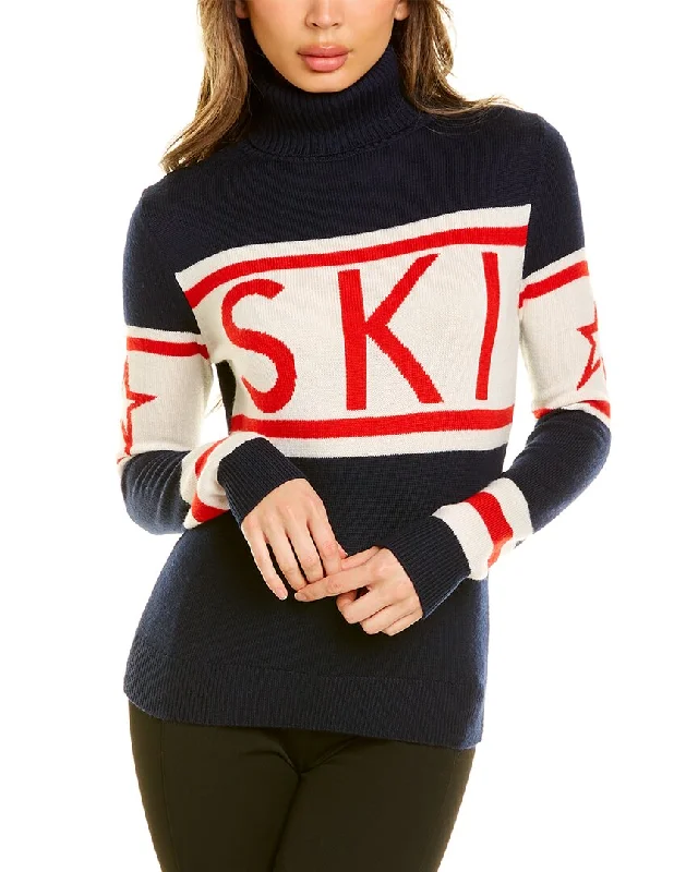 Fashionable Women's Clothing Relaxed Style Perfect Moment Ski Intarsia Wool Sweater