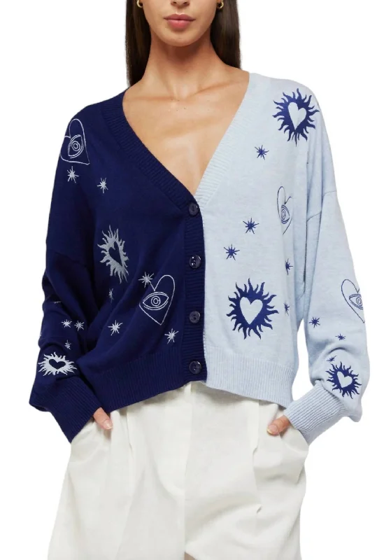 Chic Clothing For Women Flash Sale, Don't Miss Mahala Cardigan In Insignia Blue/frost Blue Chic Clothing For Women Flash Sale, Don't Miss Mahala Cardigan In Insignia Blue/frost Blue
