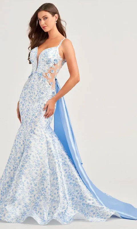 Formal Garments For Women Unleash Your Trendy Side Ellie Wilde EW35033 - Three-Dimensional Sleeveless Gown