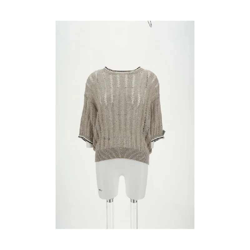 Women's Clothing For Casual Outings Athleisure Wear Special Offer Brunello Cucinelli Openwork knit pattern Sweater with Women's sequins Women's Clothing For Casual Outings Athleisure Wear Special Offer Brunello Cucinelli Openwork knit pattern Sweater with Women's sequins