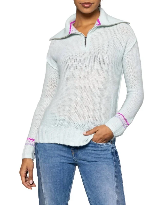 Charming Everyday Clothing For Women Premium Fabrics Powder Posh Top In Barely Blue Charming Everyday Clothing For Women Premium Fabrics Powder Posh Top In Barely Blue