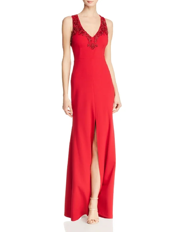 Women's Vintage Attire Dive Into Trendy Women's Fashion Aidan Mattox - Sleeveless Embellished Crepe Dress MD1E202834SC