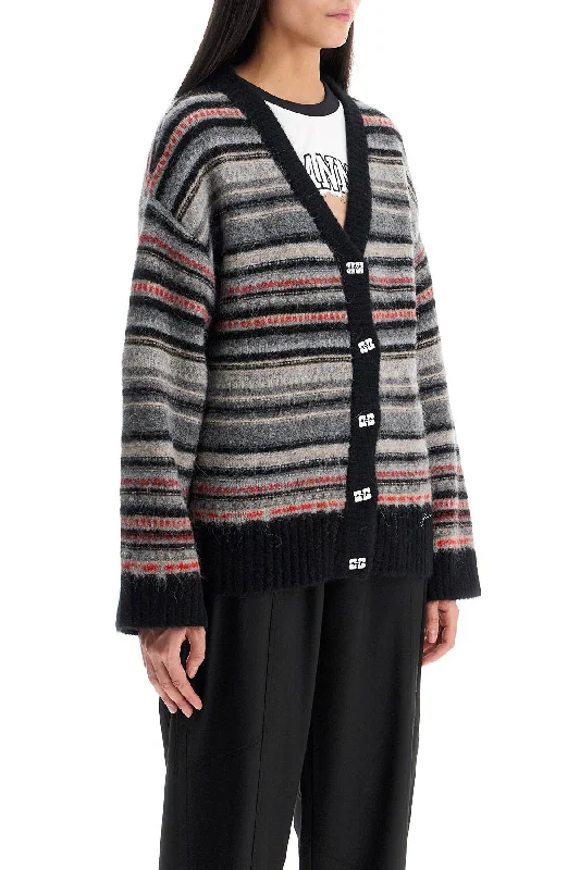 Chic Women's Attire Mid - Week Surprise Ganni Striped Boxy Cardigan