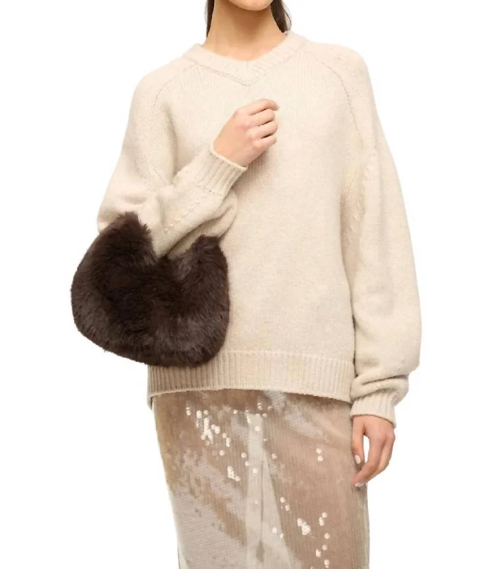 Sustainable Women's Clothing Relaxed Fashion Wilson Sweater In Oatmeal