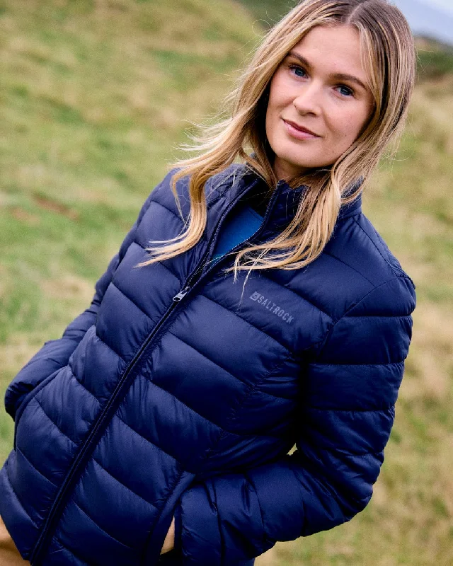 Women's High-Fashion Clothes Chic Styles Bridget - Womens Padded Jacket - Blue