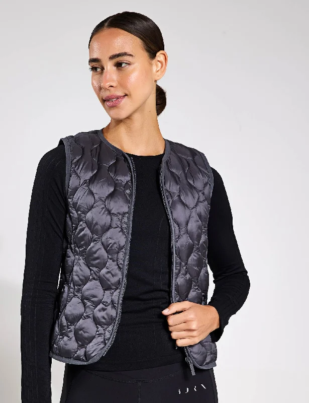 Women's Active Outfit For Fitness Crazy Price Slashing Kenal Vest - Dark Onyx
