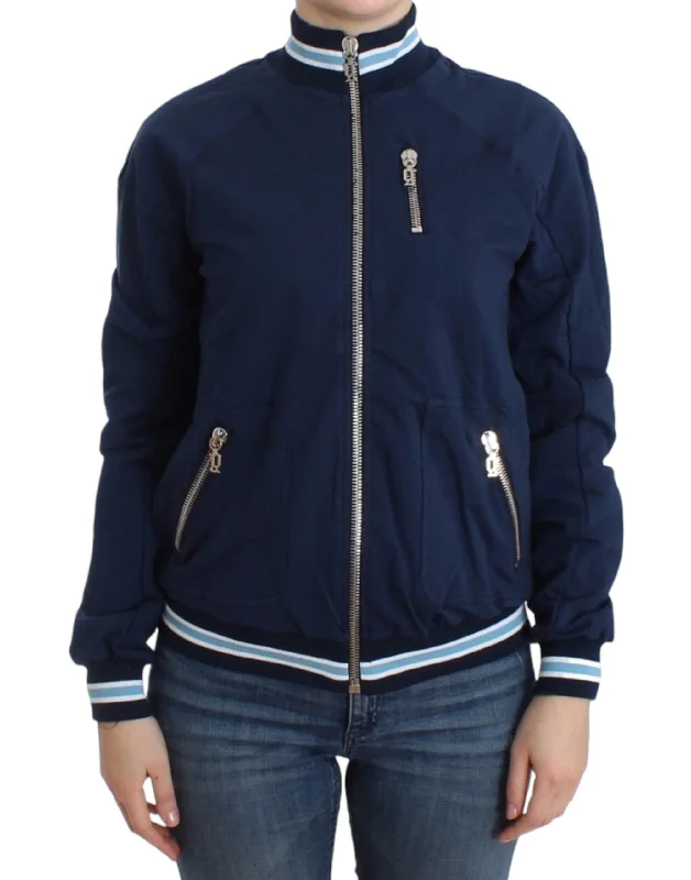 Women's Professional Garments Seasonal Fashion John Galliano Chic Zip Cardigan with Logo Women's Detail Women's Professional Garments Seasonal Fashion John Galliano Chic Zip Cardigan with Logo Women's Detail