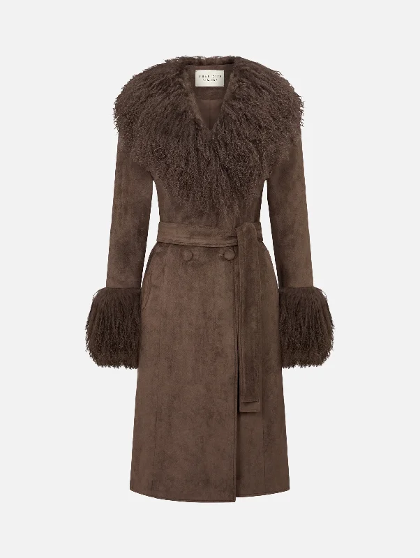 Women's Comfortable Lounge Outfit Best Sellers Penny Coat in Greige