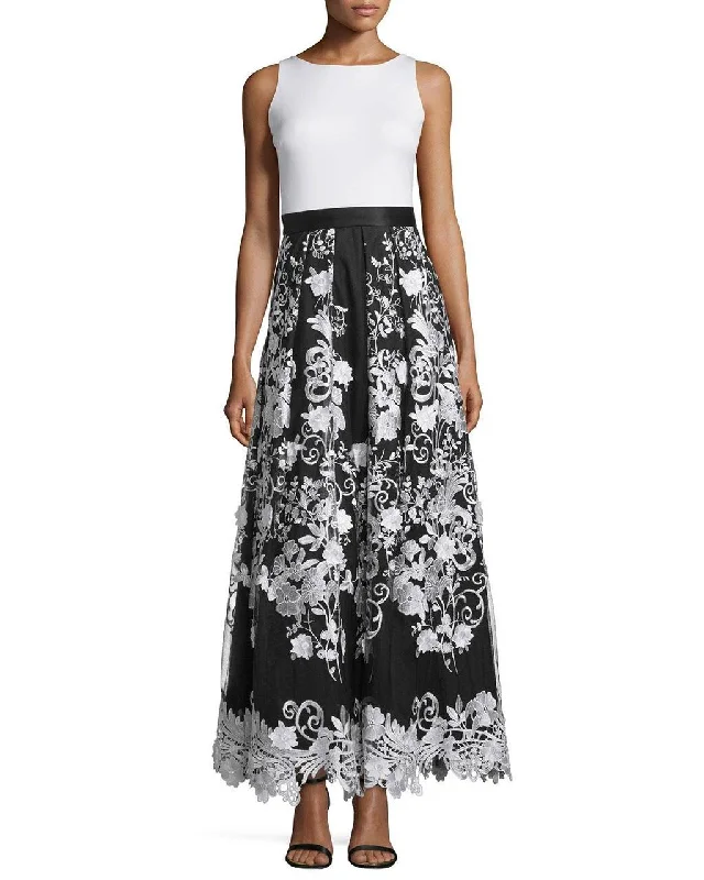 Women's Holiday Attire Trendy Street Style Attire Aidan Mattox - Sleeveless Lace Hemmed A-Line Dress 54469680SC