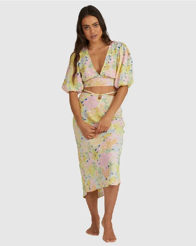 Women's Trendy Clothes Pastel Styles Cosmic Midi Skirt