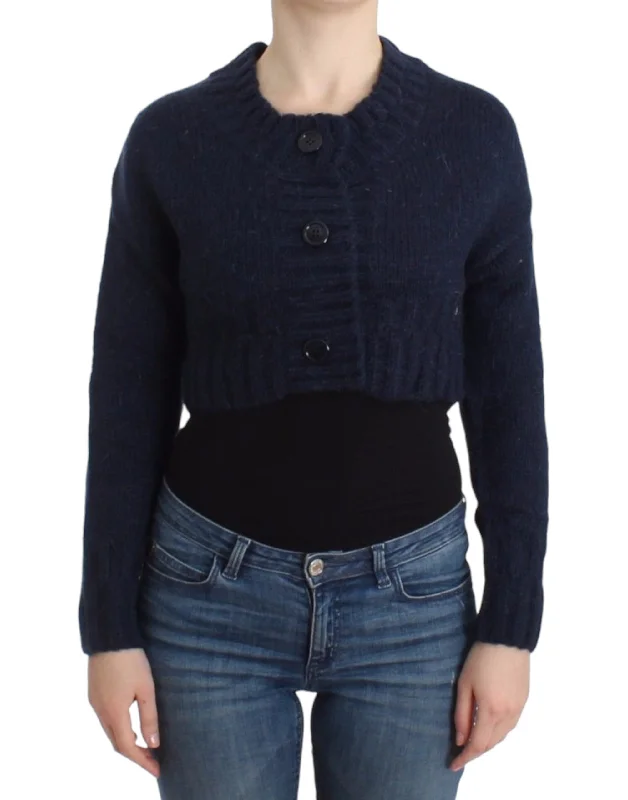 Casual Apparel For Women Fashion Essentials John Galliano Chic Cropped Women's Cardigan Casual Apparel For Women Fashion Essentials John Galliano Chic Cropped Women's Cardigan