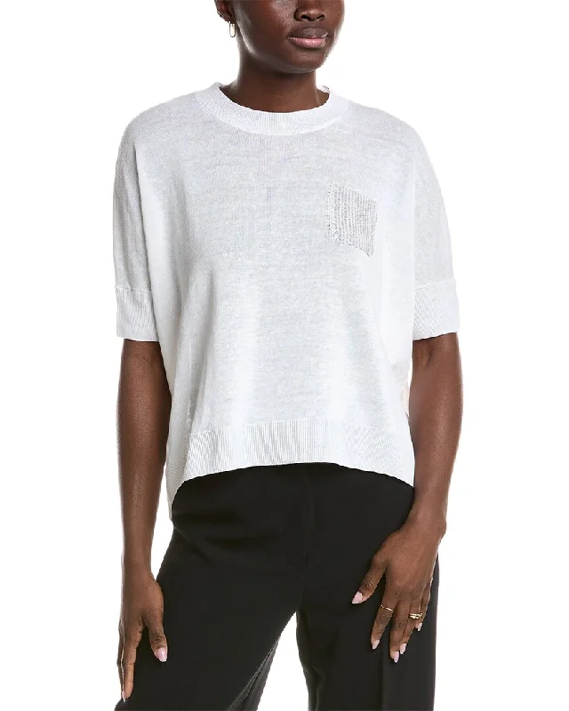Women's Clothes For Special Occasions Limited Edition Peserico Linen-Blend Sweater