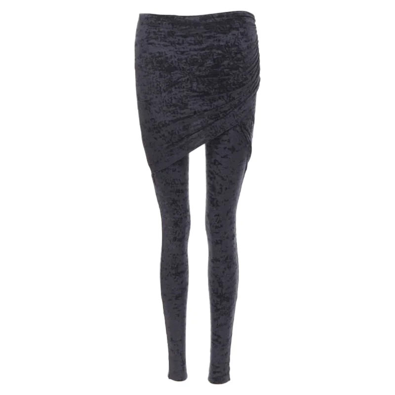 Women's Active Garments For Workouts Hot Trends Balenciaga Demna Crushed Velvet Draped Front Legging Women's Active Garments For Workouts Hot Trends Balenciaga Demna Crushed Velvet Draped Front Legging